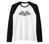 Y2K Baroque Rococo Goth Skull and Wings Alt Grunge Emo Raglan Baseball Tee