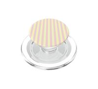 Y2K Butter Yellow Light Pink Vintage Stripe Aesthetic Design PopSockets PopGrip for MagSafe