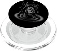 Y2K Cat Headphones Stars Silly 90s Grunge Vintage Graphic PopSockets PopGrip for MagSafe