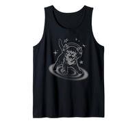 Y2K Cat Headphones Stars Silly 90s Grunge Vintage Graphic Tank Top