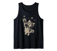 Y2K Cat Jumping Stars 90s 2000s Grunge Silly Vintage Graphic Tank Top