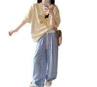 Y2K Cutecore Stars Graphic Tee Tops Women Preppy Oversized T Shirts Harajuku Clothes Summer Cottagecore Streetwear
