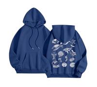 Y2k Graphic Hoodies for Women Cute Ocean Elements Print Sweatshirts Coquette Aesthetic Preppy Jumpers Jumpers for Women UK