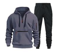 Y2K Hoodie Tracksuit Set - Men's Lila 3XL Kapuzenjacke With Hoodie and Yoga Pants