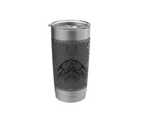 Y2K Mall Goth Medieval Moth with Crescent Moon Stainless Steel Insulated Tumbler