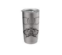 Y2K Mall Goth Moth and Moon Emo Alt Stainless Steel Insulated Tumbler