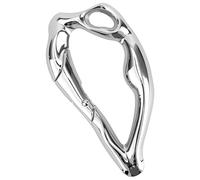 Y2K Metal Heavy Duty Carabiner, Stylish Alloy Silver Keychain Keyring Clips Cool Shiny Belt Loop Key Ring for Bag Purse Decoration Supplies (Special Shaped)