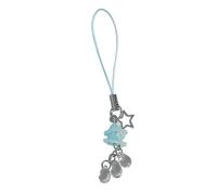 Y2K Phone Charms Star Jelly Fish Pendant Keychain Phone Chain Strap Strap Backpack Ornament Bag Accessories Car Holder Glass Bead Charm, フリーサイズ