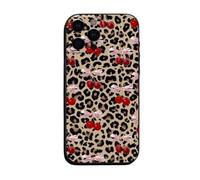 Y2K Pink Bow Coquette Red Cherry Cherries Leopard Print Cheetah Epoxy Clear TPU Custom Compatible With iPhone 11 12 13 14 15 16 16E 17 XR X SE 7 8 Air Pro Max Plus Mini Case Personalised Name Cover