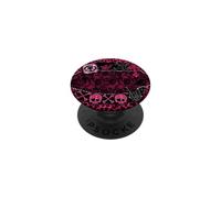 Y2K Pink Skull Leopard Lace Cross Star Emo Scene Collage PopSockets Adhesive PopGrip