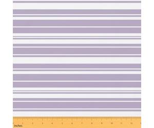 Y2K Retro Stripe Craft Fabric No Stretch,Geometric Line Patchwork Soft Flannel Polyester,Modern Fashion Classic Simple Washable Material for Handmade Supplies,Purple 3 Yards Whole Piece,108" L x 59" W