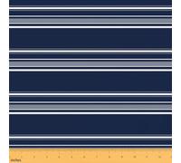Y2K Retro Stripe Craft Fabric No Stretch,Geometric Line Soft Flannel Polyester,Modern Fashion Classic Simple Ideal for Quilting,Crafts & Handmade Artwork,Sea Blue 1 Yard Pre-Cut,36" L x 59" W