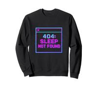 Y2K Retro Tech Glitch 404 Sleep Not Found Sweatshirt