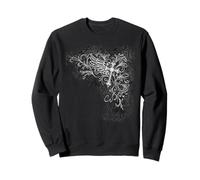 Y2K Rococo Baroque Goth Cross and Wing Alt Grunge Emo Sweatshirt
