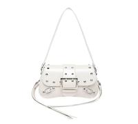 Y2k Shoulder Bag for Women, Punk Style Y2k Purse PU Leather Fashion Handbags with Rivet Small Y2k Purses Tren