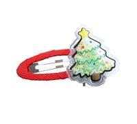 Y2k Style Christmas Pattern Hair Clip Ponytail Bangs Sweet Girl Lovely Hair Clip