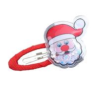 Y2k Style Christmas Pattern Hair Clip Ponytail Bangs Sweet Girl Lovely Hair Clip