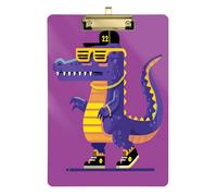 Y2K Style Crocodiles Estimate clipboard Hard Board for Nurses Home Contractor Size 9 x 12.5 Tabla para escribir con Clip