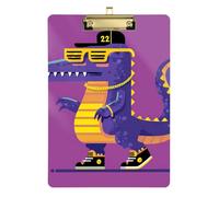Y2k Style Crocodiles File Folder clipboard Letter Size Standard Hole for Football Softball Coaching Size 9 x 12 Gold