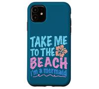 Y2K Take Me to the Beach I’m a Mermaid Retro 2000s Aesthetic Case for iPhone 11