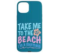 Y2K Take Me to the Beach I’m a Mermaid Retro 2000s Aesthetic Case for iPhone 15 Plus