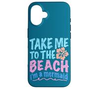 Y2K Take Me to the Beach I’m a Mermaid Retro 2000s Aesthetic Case for iPhone 16