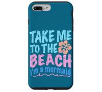 Y2K Take Me to the Beach I’m a Mermaid Retro 2000s Aesthetic Case for iPhone 7 Plus/8 Plus