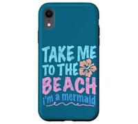 Y2K Take Me to the Beach I’m a Mermaid Retro 2000s Aesthetic Case for iPhone XR