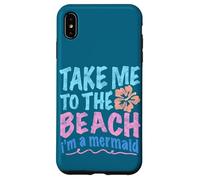 Y2K Take Me to the Beach I’m a Mermaid Retro 2000s Aesthetic Case for iPhone XS Max