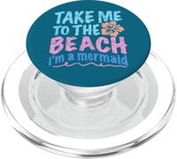 Y2K Take Me to the Beach I’m a Mermaid Retro 2000s Aesthetic PopSockets PopGrip for MagSafe
