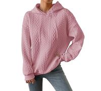 Y2k Thickened Hoodies for Women UK Plus Size Solid Plush Spliced Jacquard Pocket Drawstrings Jumpers Black Fleece Long Sleeves Pullover Sweatshirts Winter Autumn Essentials Sweater Top Clothes Sales