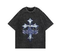 Y2K Tops Men's 90s Vintage Berserk Anime Graphic Shirts Summer Casual Tee Streetwear Harajuku Top Tshirt, U, Large