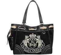 Y2K Women Vintage Retro Chic Embroidery Velvet Shoulder Bag Large Capacity E-girls Tote Bags Shopping Handbags, Black, L