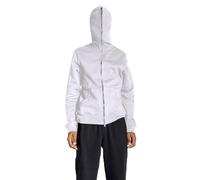 Y3 Men's Hooded Sweatshirt Full Zip, Off the Shoulder, Solid Color Hooded Cardigan, Casual Solid Color Hoodies Sweatshirts Orange and Black, White, XL