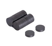 Y30 Ferrite Magnet for Arts, Crafts, Model Making, DIY and Hobbies - 12mm dia x 3mm thick - 0.05kg Pull - Pack of 20