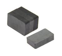 Y30BH Ferrite Magnet for Arts, Craft, Science and DIY - 40mm x 25mm x 10mm thick - 3kg Pull - Pack of 4