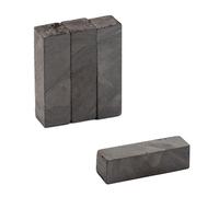 Y30BH Ferrite Magnet for Arts, Crafts, Model Making, DIY and Hobbies - 7mm x 7mm x 25mm thick - 0.28kg Pull - Pack of 4