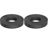 Y30BH Ferrite Ring Magnet for Arts, Crafts, Model Making, DIY and Hobbies - 72mm O.D. x 30mm I.D. x 12mm thick - 6.4kg Pull (Pack of 2)