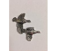 Y33 Partridge Made from Solid Fine English Pewter Pin Lapel badge POSTED BY US GIFTS FOR ALL 2016 FROM DERBYSHIRE UK