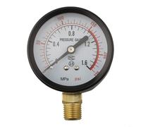 Y60 Pressure Reading Device 0-1.6 MPa 0-230 PSI with G1/4 Thread for Air Compressor Use in Pneumatic Tools and HVAC Equipment (A)