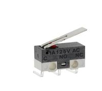 Ya 10PCS M-icro Limit Switch Momentary Push Button 1A 125V AC Mouse 3Pins Long Handle Roller Lever Arm SPDT 12X6X6MM .so