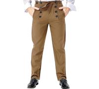 Ya-cos Men Steampunk Pants Classic Victorian Pants Adult Vintage Gothic Trousers Cosplay Costume