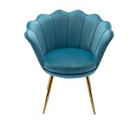 Ya-Home Accent Chair Upholstered Lounge Armchair with Golden Legs, Modern Petal Side Chair Corner Chair for Living Room/Bedroo