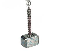 Yaa Catchy Marvel Avengers Thor's love and thunder Thor Hammer Pewter Mjolnir Anti-Rust Metal Keychain & Keyring For Men, Women,Bike & Car for (Thor Lover)
