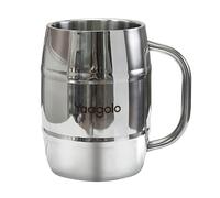 Yaagolo Insulated Beer Stein, 32oz Stainless Steel Double Walled Beer Mug Giant Bar Drinkware Metal Beer Cup with Big Grip Handle (32oz 1pack)