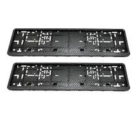 Yaagoo Number Plate Holder UK EU Car Licence Registration Plate Frame, 2X Carbon Fibre Black
