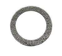 YaaGoo Sparkling Soft Rhinestone Sticker for VW,Steering Wheel Decoration Black Crystal