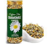 YAAJ Cham.omile Tea - 30 g - 30+ Cups || SLEEP & RELAXATI.ON || Herbal Tea - Caffeine Free - Flower Based - Vegan - Non-Bitter - Non-GMO - 100% Natural | Featured In Shark Tank | Reusable Pet Jar