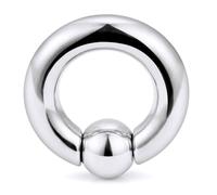Yaalozei 12G 10G 8G 6G 4G 2G 0G 00G Large Septum Rings Gauges Earrings Hoops 316L Surgical Steel Spring Action Captive Bead PA Ring CBR Septum Nose Rings Piercing Jewelry for Women Men, 2G=6mm Inner