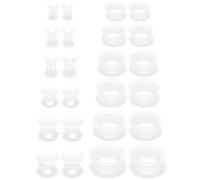 Yaalozei 6G 4G 2G 0G 00G 12mm 14mm 16mm 18mm 20mm Ultra Thin Silicone Flexible Flesh Tunnel Expander Stretching Gauge Earlets Plug Set Gauges Kit 10 Pairs, Silicone, silicone